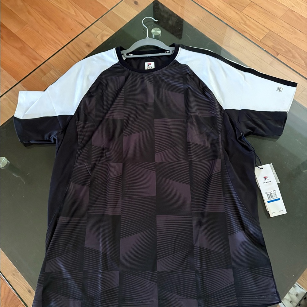 Fila Black Tennis shirt